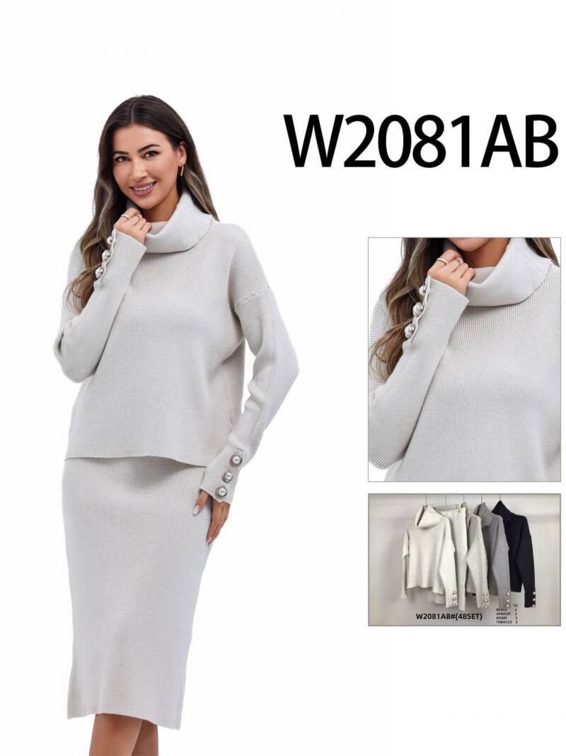 Komplet  damska (Francja produkt) Roz Standard, Mix Kolor .Paczka 8 szt